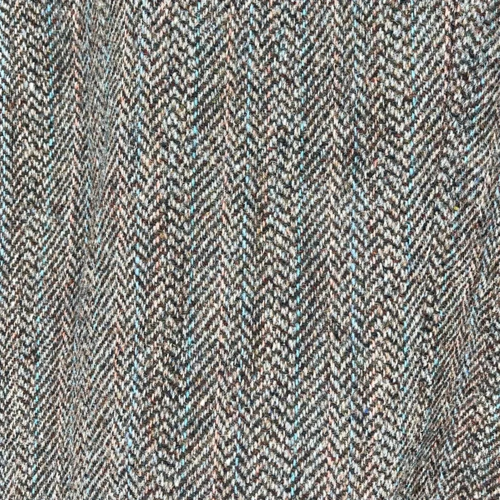 Harris Tweed Herringbone Blazer Brown‎ Scottish Wool Sport Coat Men's 42 Reg